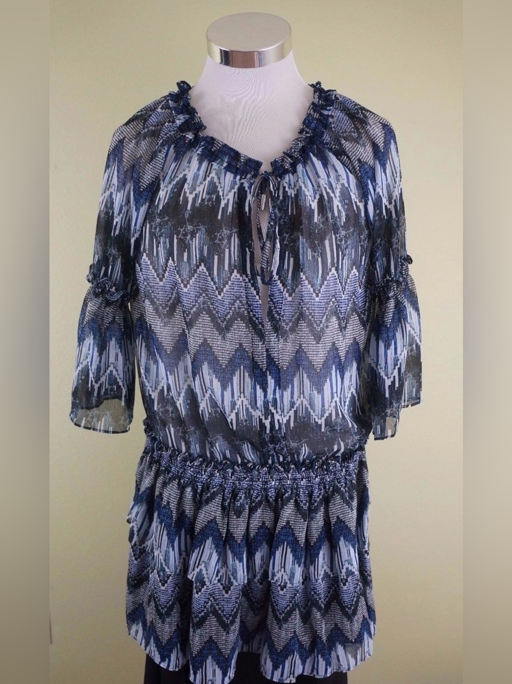 Red Carter Indigo Blues Cover Up Women's Size M NWT